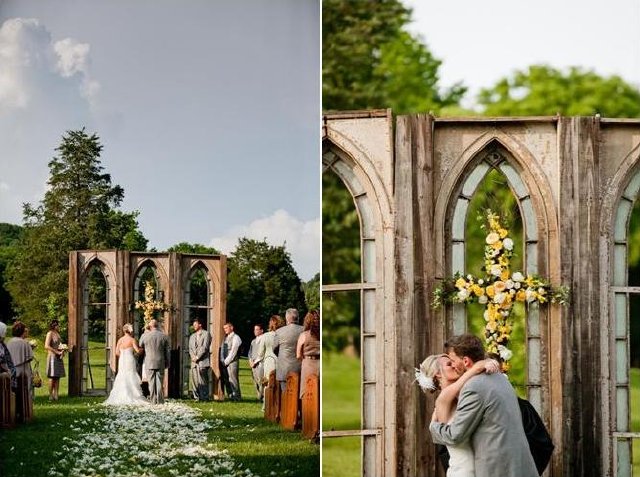 nashville wedding, cedarwood, outdoor cathedral, great gatsby theme